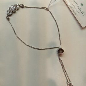 Kate Spade New Silver Flower Slider Bracelet